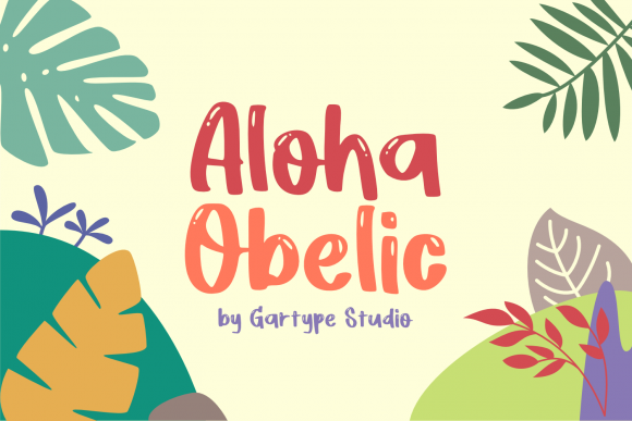 Aloha Obelic: A Bubbly Display Font for Digital Creativity