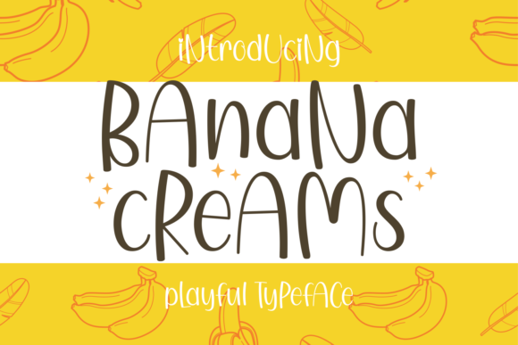 Banana Creams Font for Editorial Design
