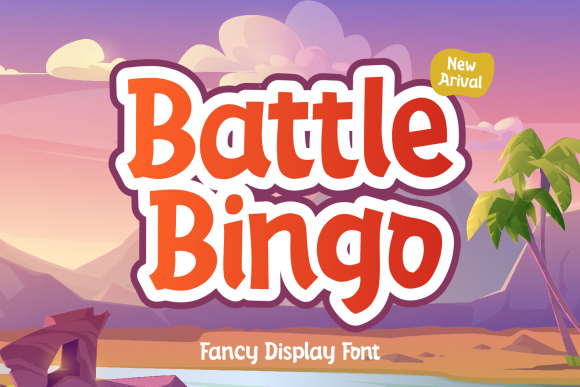 Battle Bingo Font for Handmade Creations
