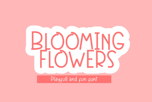 Blooming Flowers Font for Business Branding