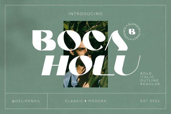 Boca Holu: A Modern Display Font for Editorial Elegance