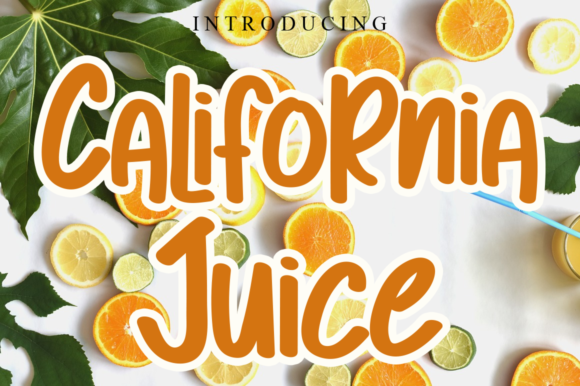 California Juice Display Font Review