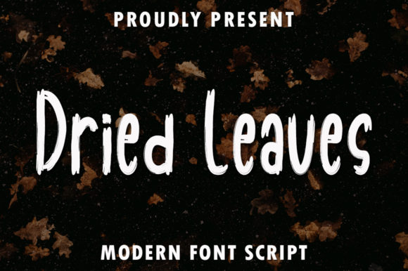 Dried Leaves Font for a Polished Brand Look