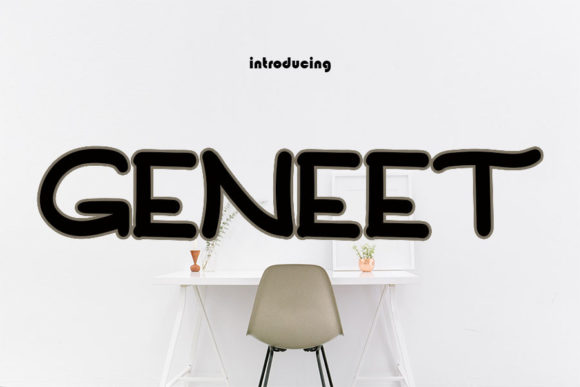 Geneet: A Display Font for Bold Visual Statements
