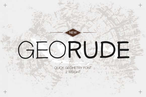 Georude: A Quirky Display Font for Bold Branding