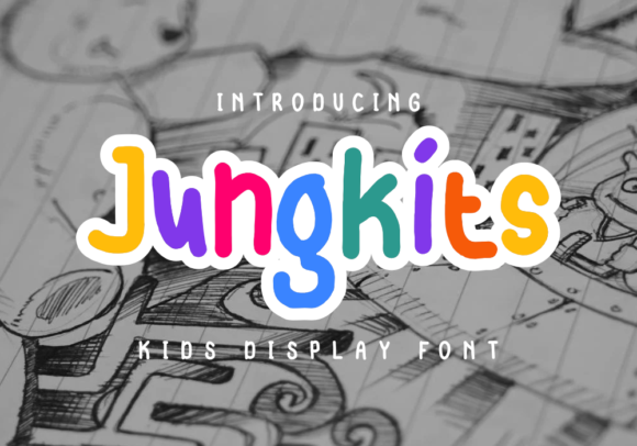 Jungkits: A Playful Display Font for Creative Branding