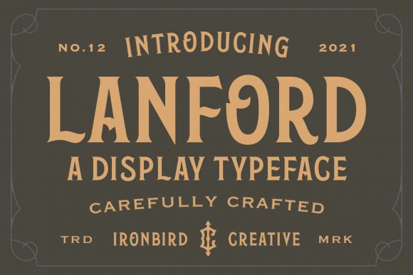 Lanford Font for Editorial Design and Branding