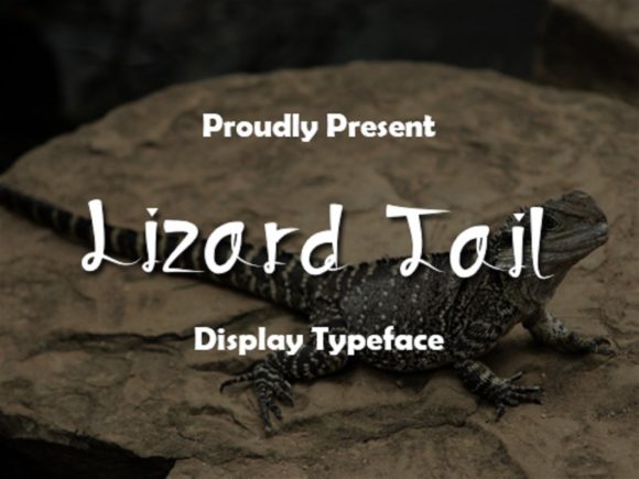 Lizard Tail Font for Creative Craft Projects
