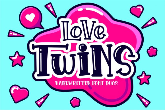 Love Twins: A Playful Display Font for Trendy Branding