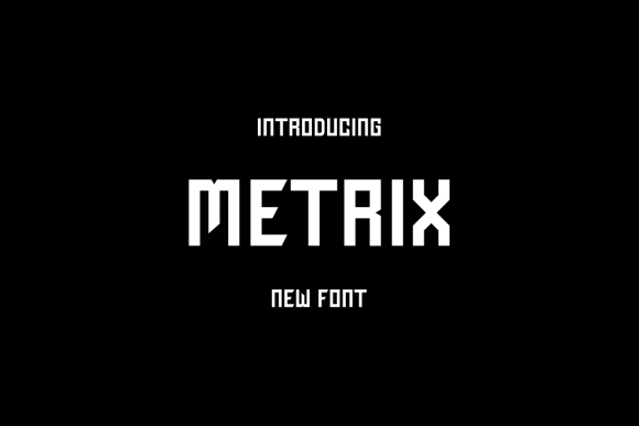 Metrix: A Bold Display Font for Modern Editorial Design
