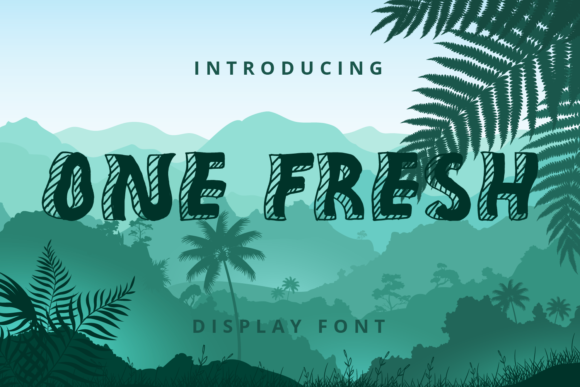 One Fresh: A Joyful Display Font for Craft Creations