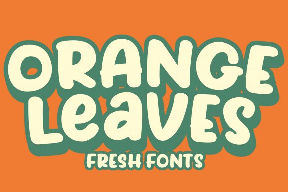 Orange Leaves: A Vintage-Inspired Font for Handmade Creations
