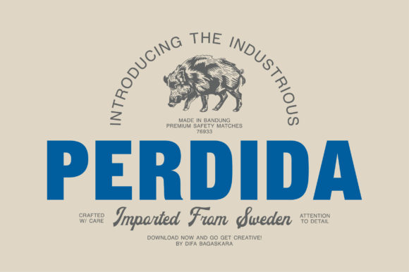 Perdida: A Bold Font That Elevates Branding