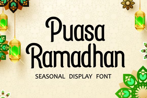 Puasa Ramadhan: A Versatile Display Font for Editorial Design