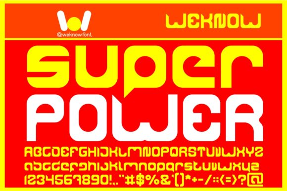 Super Power: A Fresh Display Font for Modern Editorial Design