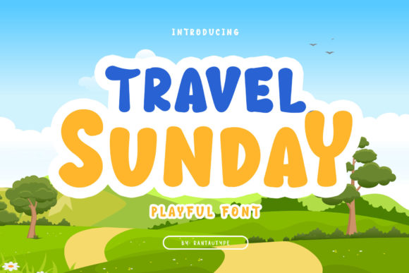 Travel Sunday Font for Editorial Design and Content Creation